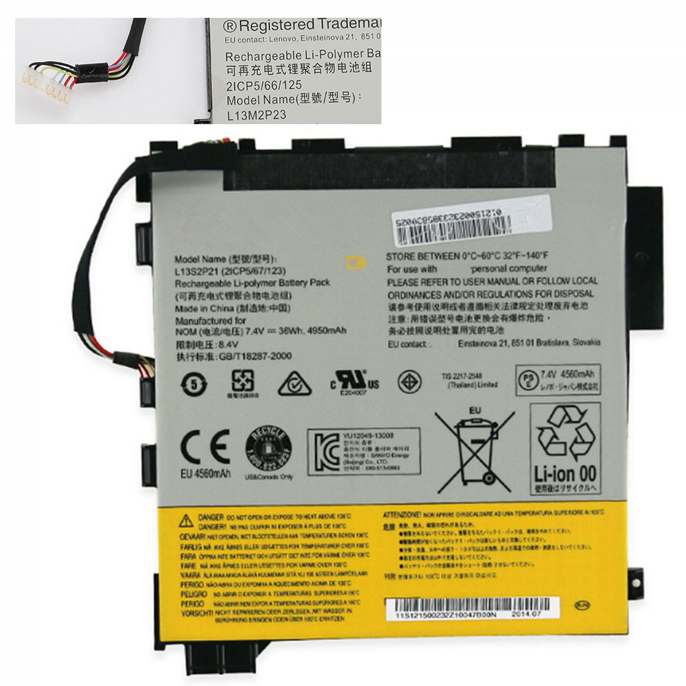 Batería para L12L4A02-4INR19/lenovo-L13S2P21